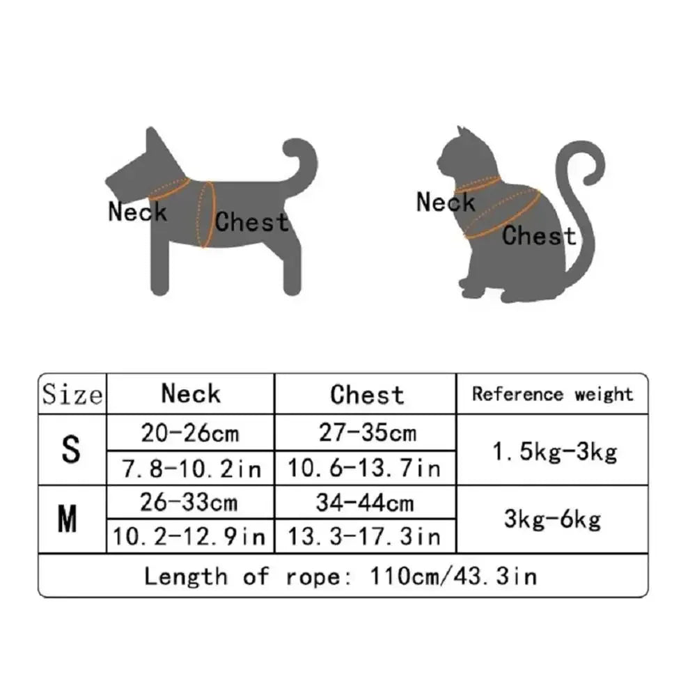 Undershirt Style Pet Leash Adjustable Cat Dog Harness Breathable Leash Convenient Pet Vest For Small Dog Cat Supplies Dog vest