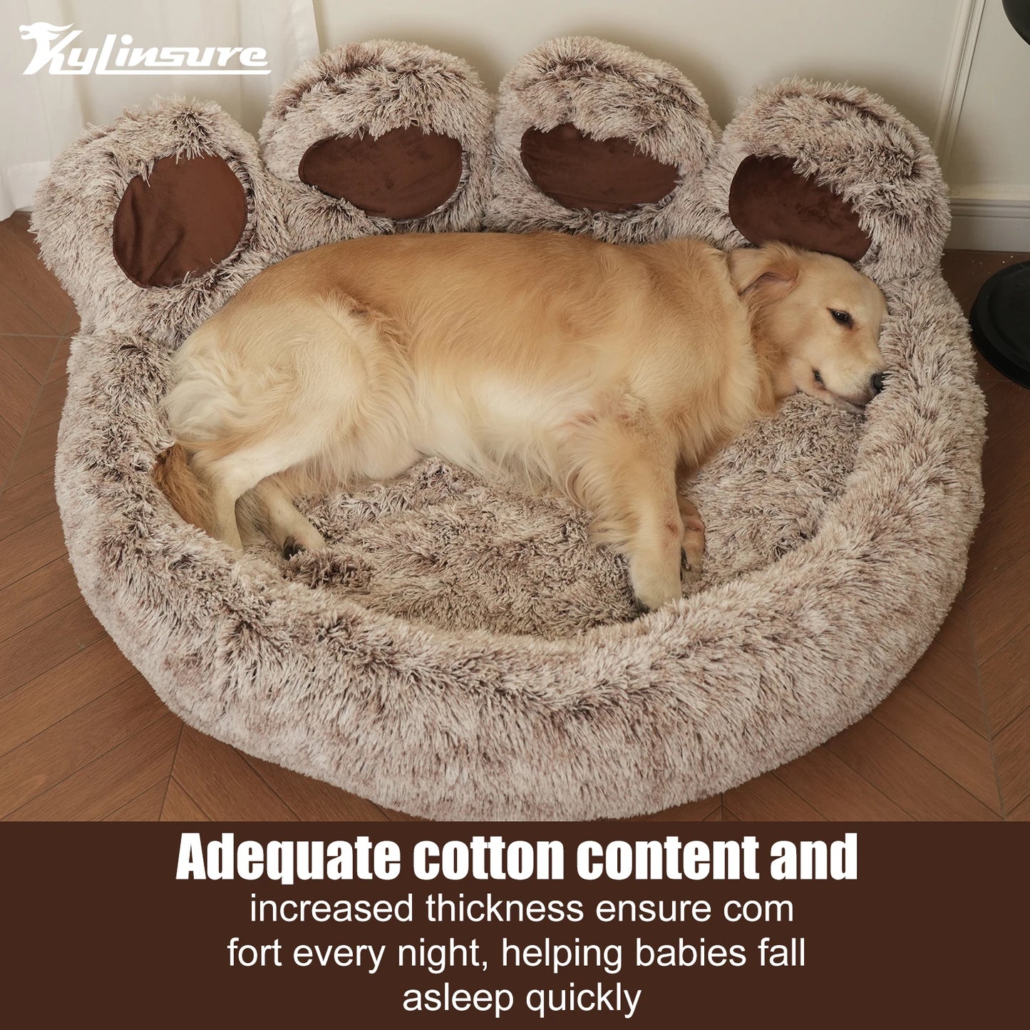 Kylinsure Round Plush Orthopedic Donut Dog & Cat Bed