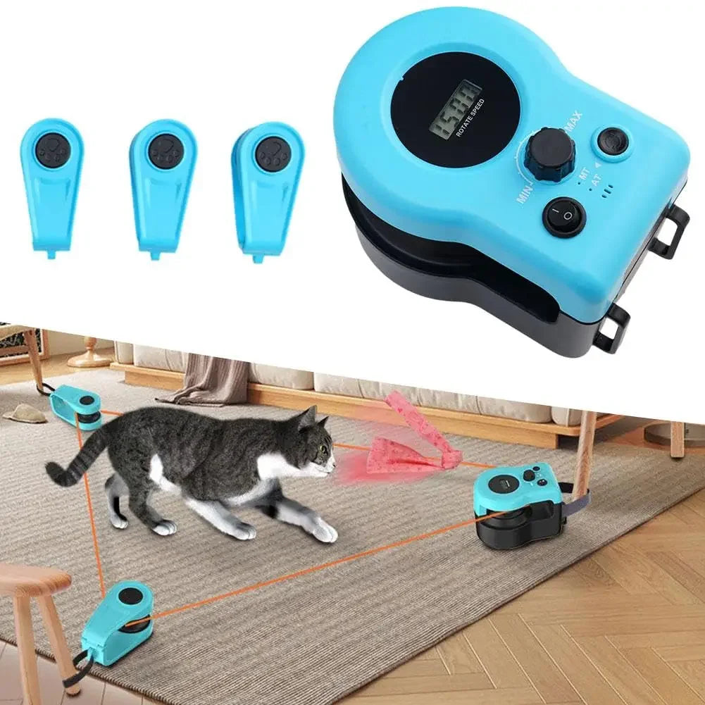 Cat Running Wheel Interactive Cat Toy,Cat Wheel Exerciser Cat Running Treadmill for Indoor Adjustable Speed Simulated Interactiv