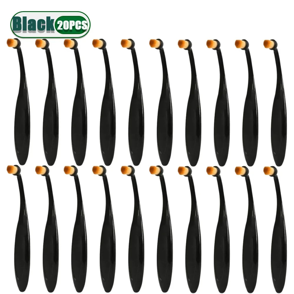 1-20PCS Dog Cat Tear Stain Remover Brush Soft Bristle Eye Cleaning Tool with Powder Applicator for Pet Grooming Hygiene Care