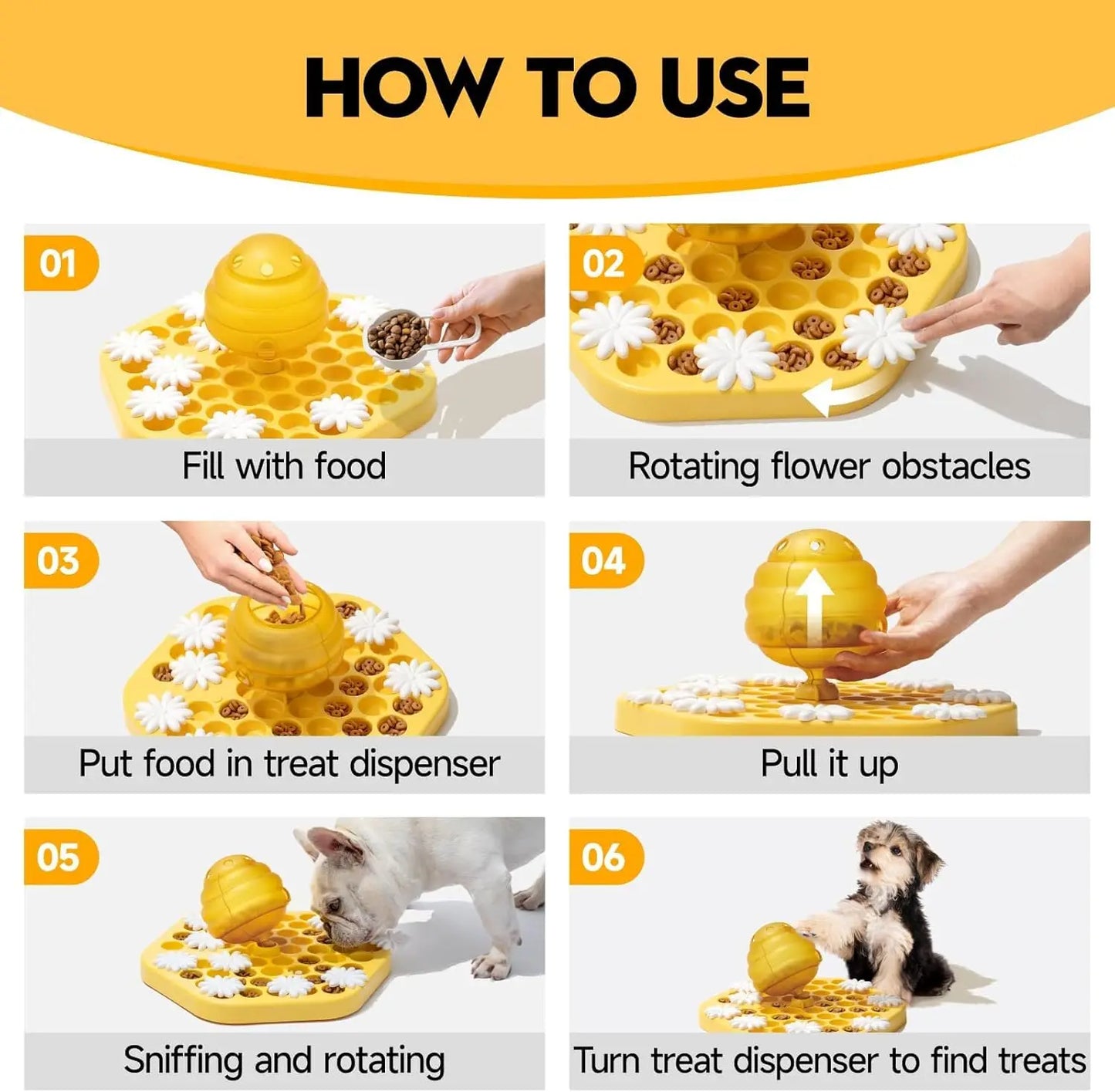 MEWOOFUN Dog Puzzle Toy Dog Food Puzzle Feeder Toys for IQ Training Dog Puzzles Dog Treat Puzzle Toys for Mental Enrichment