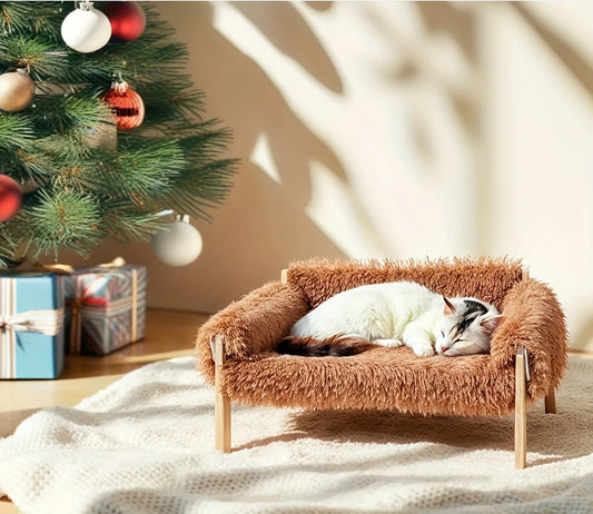 Wooden Cat Sofa Bed – Easy-Clean, All-Season Use for Cats