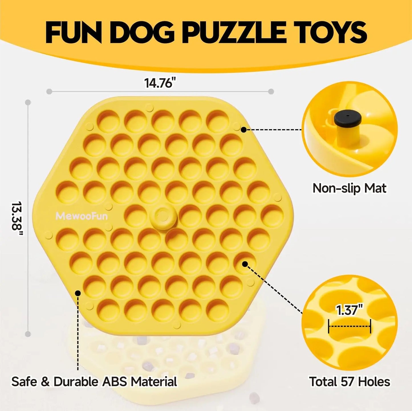 MEWOOFUN Dog Puzzle Toy Dog Food Puzzle Feeder Toys for IQ Training Dog Puzzles Dog Treat Puzzle Toys for Mental Enrichment